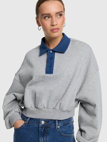 ALIX THE LABEL ALIX THE LABEL POLO SWEATER