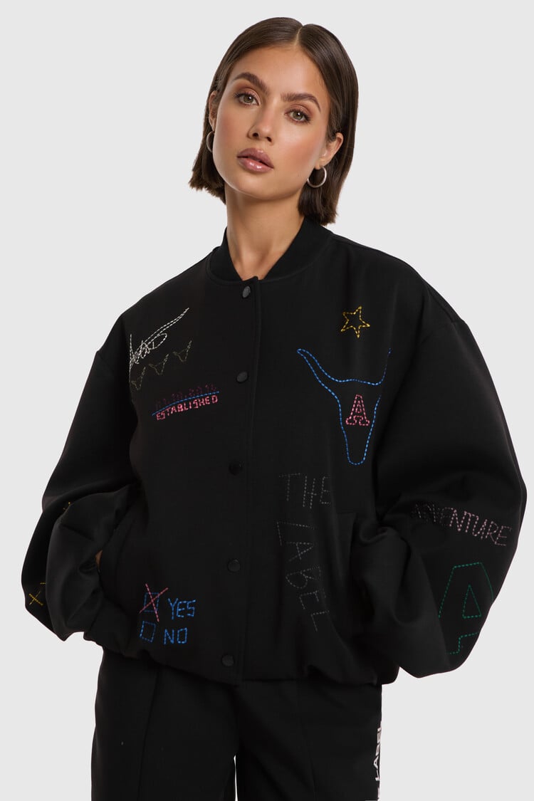 ALIX THE LABEL ALIX THE LABEL ARTWORK BOMBER