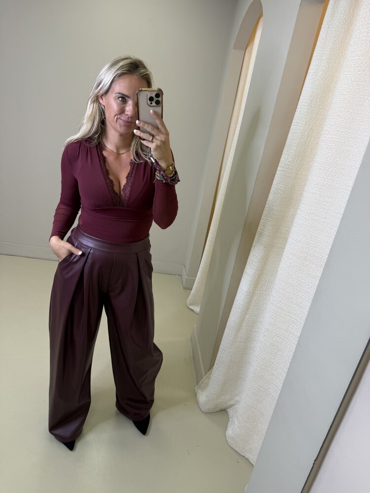 BODY KANT/MESH BORDEAUX