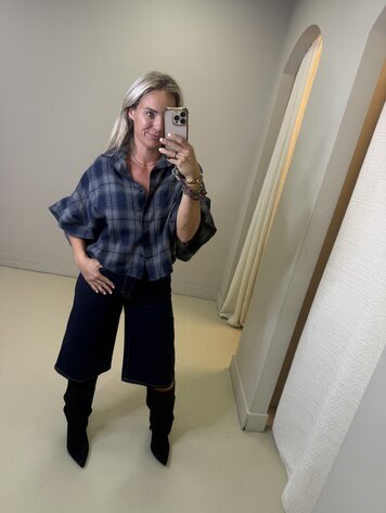 BERMUDA JEANS NAVY