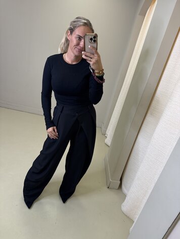 PANTALON OVERSLAG KNOOP