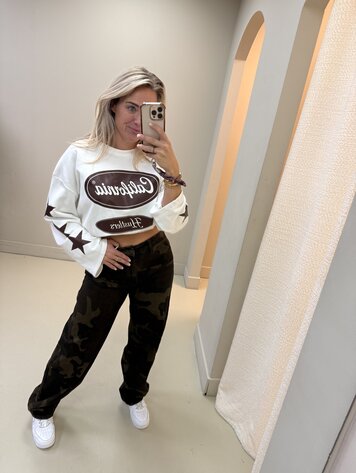 BALLOON JEANS CAMOUFLAGE LAULIA