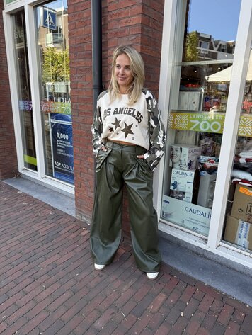 PU PANTS GREEN
