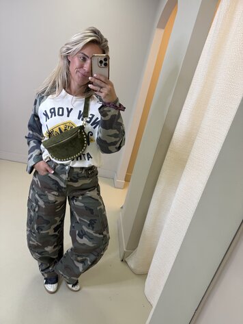 CARGO ARMY JEANS MOCHY