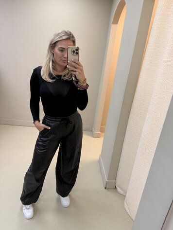 BALLOON PU SPORTY ZWART