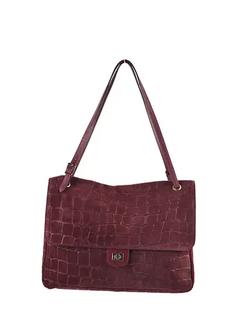 SHOPPER SUEDE BURGENDY