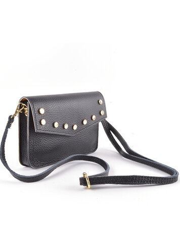 LEREN SCHOUDERTASJE/BELTBAG