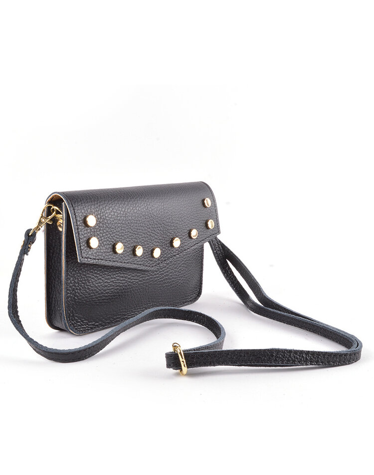 LEREN SCHOUDERTASJE/BELTBAG