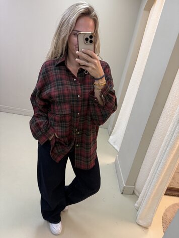 BLOUSE RUIT LANG BORDEAUX