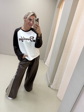 PANTS PU STRIPE BRUIN