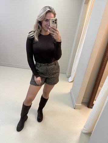 SHORT BISOUS CHOCO