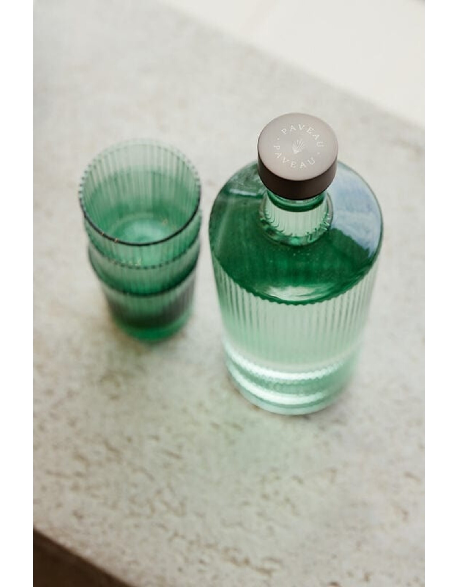 Paveau waterglas groen