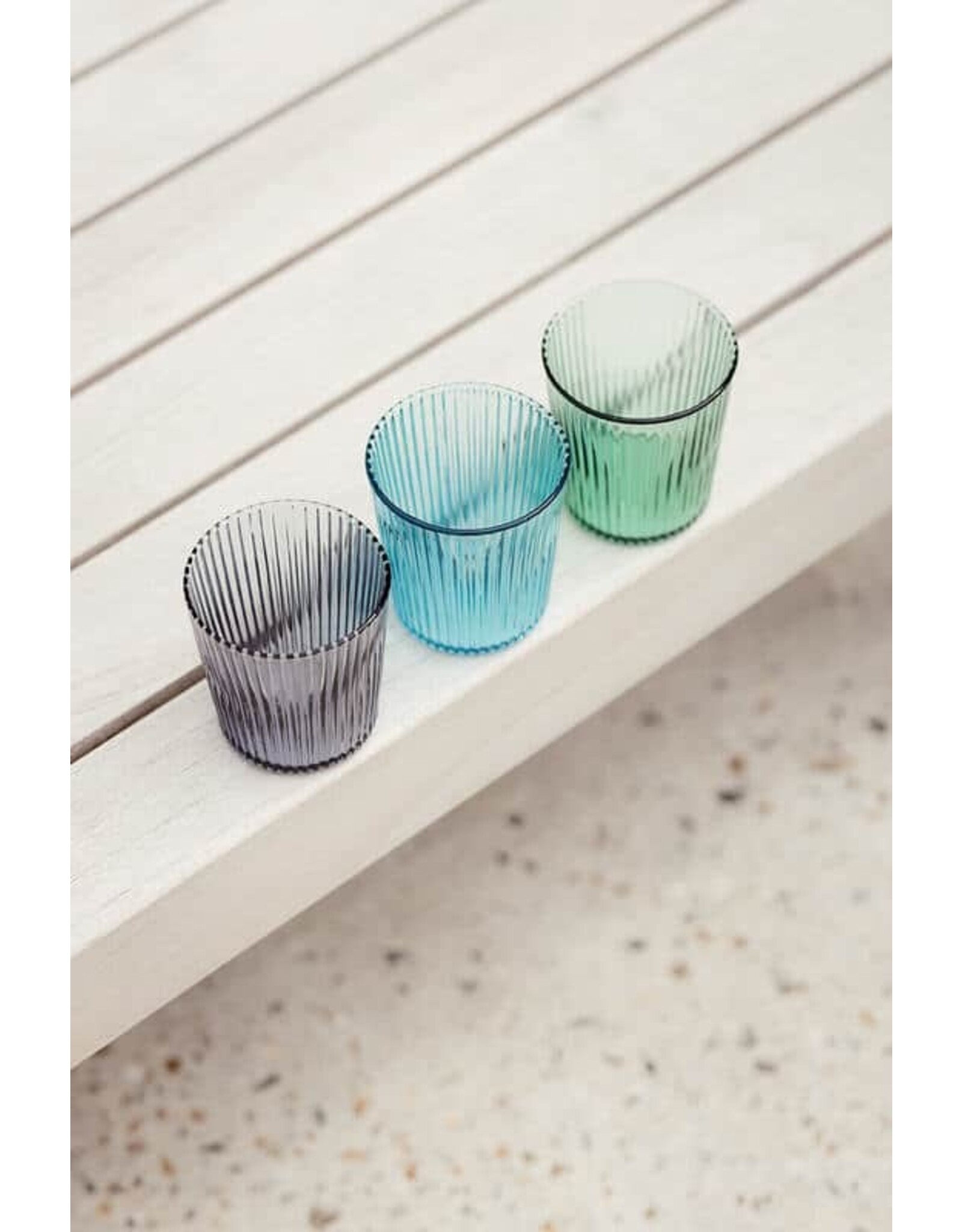 Paveau waterglas blauw