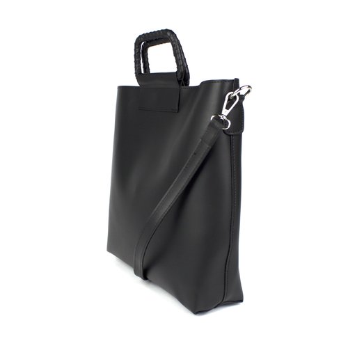 Zwarte handtas / schoudertas: bag in bag