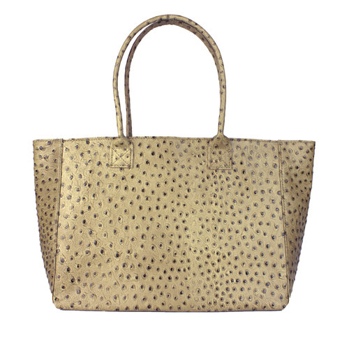 Taupe shopper struisvogel Taupe shopper struisvogel
