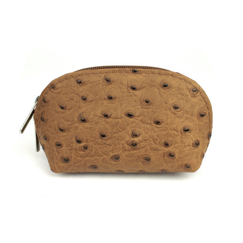 Klein cognac etuitje struisvogel Klein cognac etuitje struisvogel