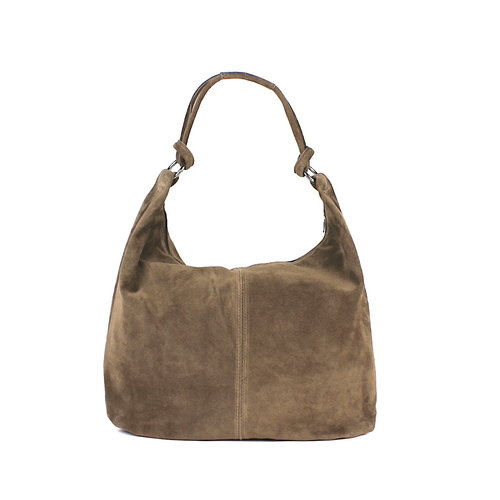 Suède shopper bruine taupe Suède shopper bruine taupe