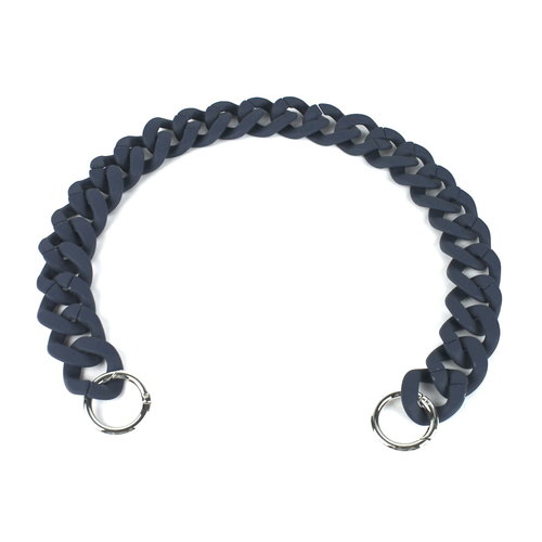 Acryl ketting 60 cm mat blauw Acryl ketting 60 cm mat blauw