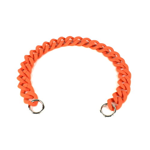 Acryl ketting 60 cm mat oranje Acryl ketting 60 cm mat oranje