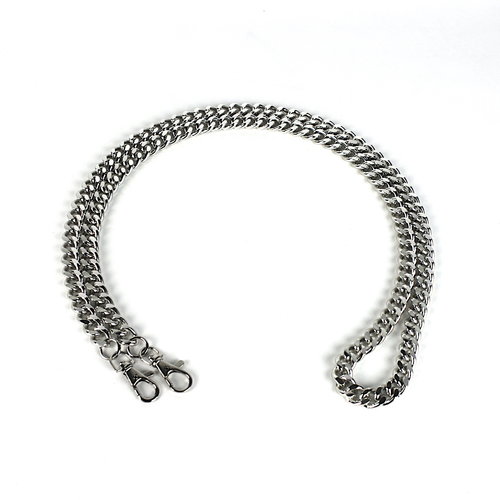 Zilverkleurige schouderketting M 120 cm Zilverkleurige schouderketting M 120 cm