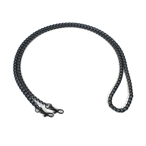 Antracietkleurige schouderketting S 120 cm Antracietkleurige schouderketting S 120 cm