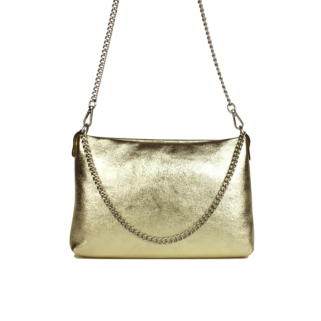ras Peregrination Hoe dan ook Gouden schoudertasje met dubbele ketting | chique tassen - Season Bags