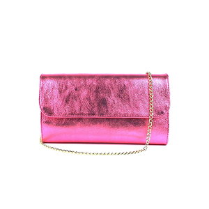 Metallic roze clutch