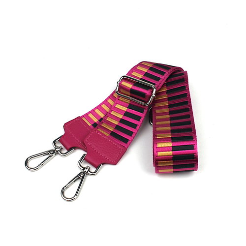 Gestreepte fuchsia roze schouderband Gestreepte fuchsia roze schouderband