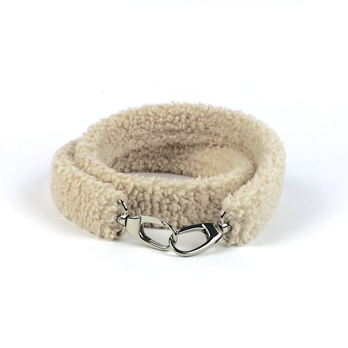 Beige teddy schouderriem Beige teddy schouderriem