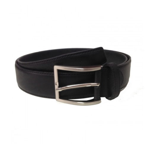Heren riem, zwart leer 110 cm Heren riem, zwart leer 110 cm