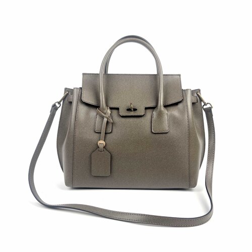 Taupe handtas met riempje Taupe handtas met riempje