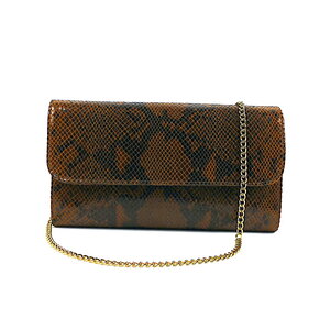 Bruine clutch slangendessin