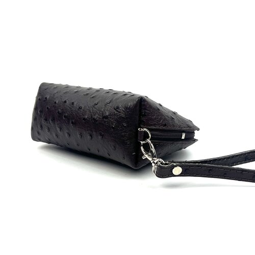 Donkerbruin Italiaans leren polstasje / clutch