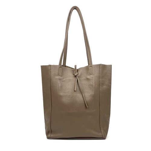 Taupe shopper met veter