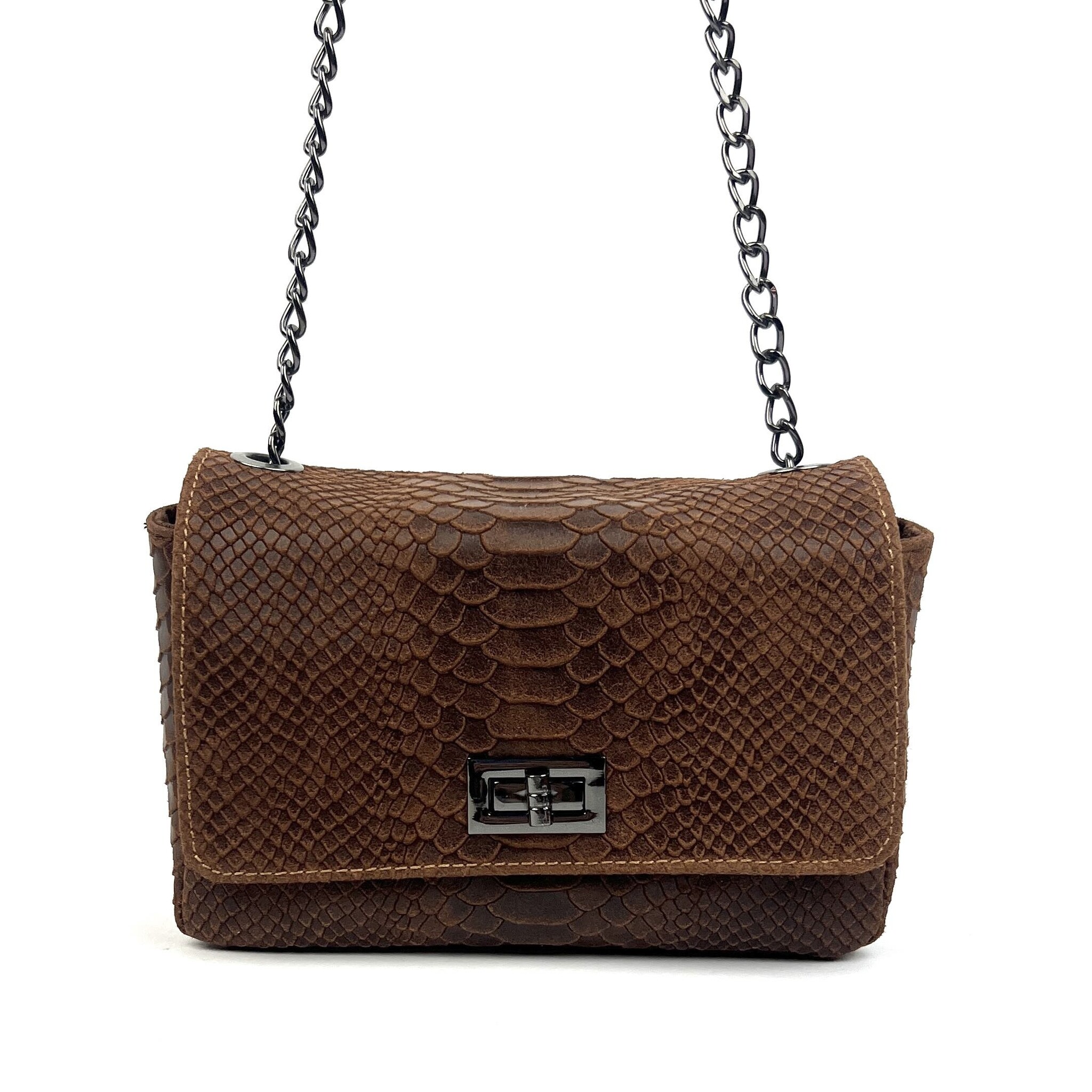 Cognac schoudertasje hotsell