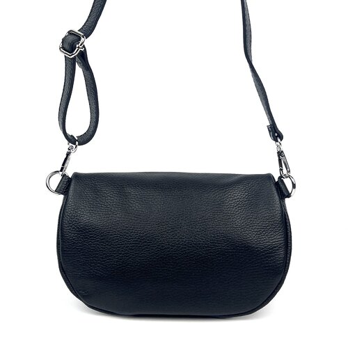 Zwart leren heuptasje / crossbodytas / schoudertas Zwart leren heuptasje / crossbodytas / schoudertas