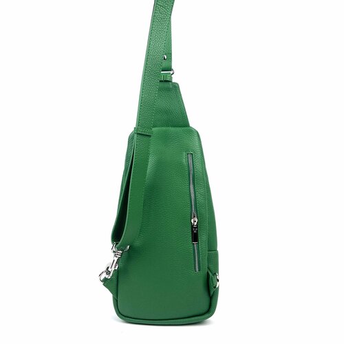 Groene leren crossbody sling bag