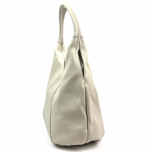 Italiaanse leren tas  diagonaal, beige