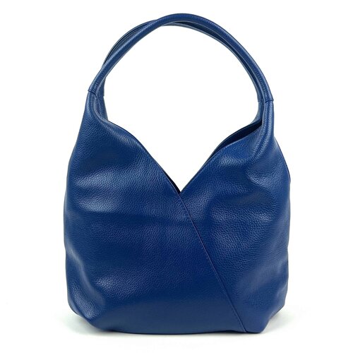 Italiaanse leren tas  diagonaal, blauw