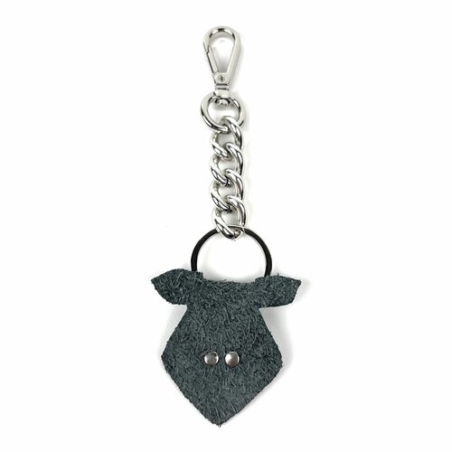 Leren sleutelhanger - tashanger koe