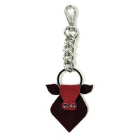 Sleutelhanger bordeauxrode koe