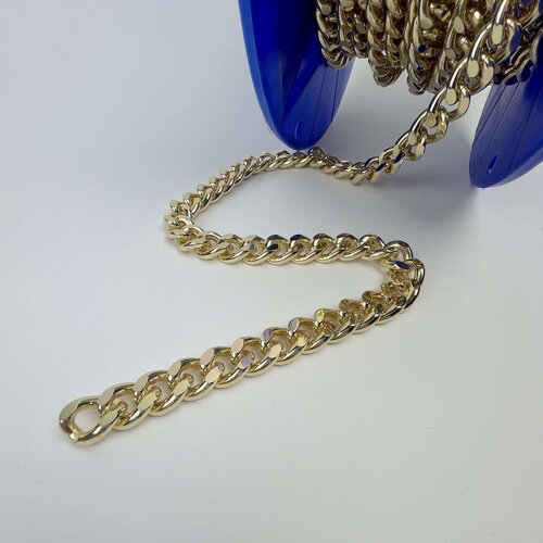 Ketting met facetgeslepen schakels M per meter