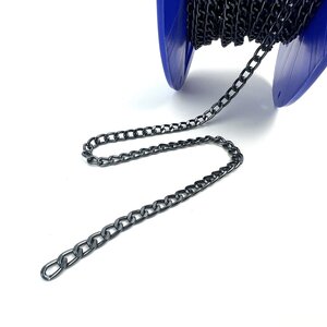 Gunmetal ketting facet S per meter Gunmetal ketting facet S per meter