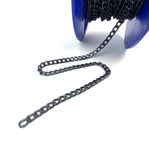 Ketting met facetgeslepen schakels S per meter