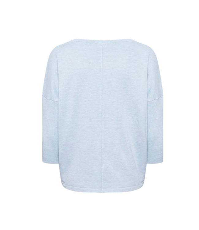 Saint Tropez MilaSZ R-Neck Pullover - Heather Melange