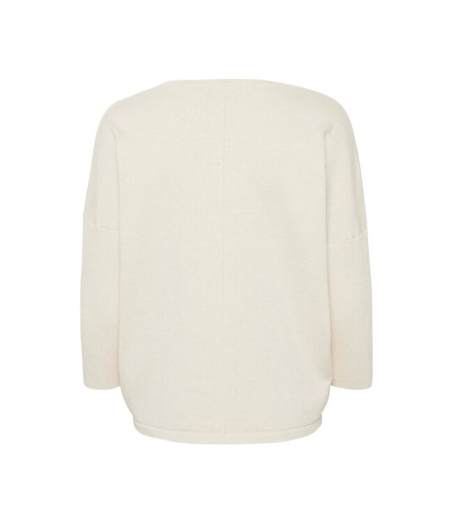 Saint Tropez Mila R-Neck Pullover - Ice