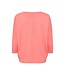 Saint Tropez MilaSZ R-Neck Pullover - Tea Rose Melange