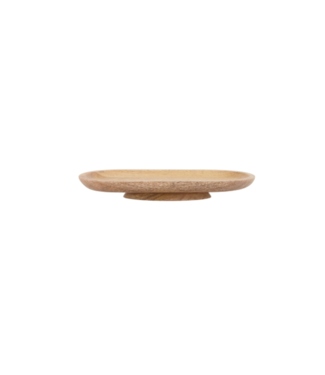 Zusss Ovalen Stylingbord Hout 30x15x4cm - Naturel