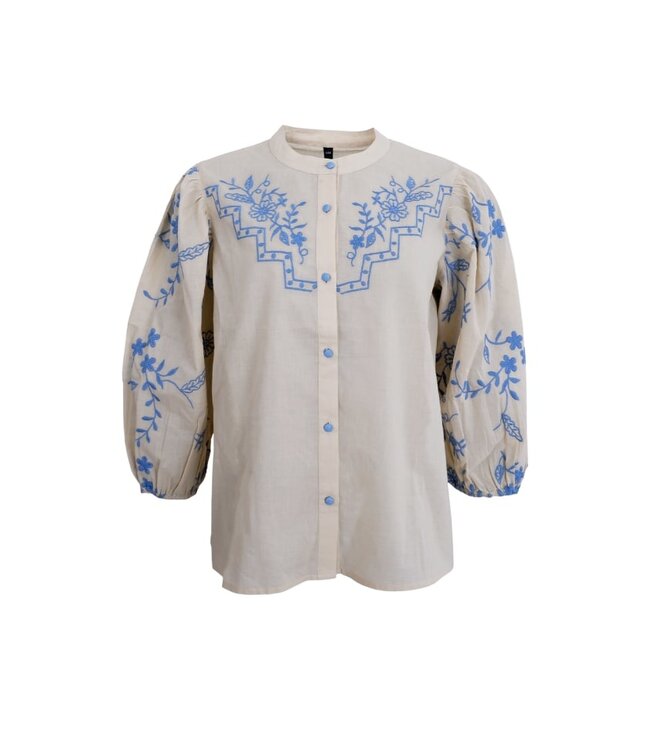 BCFiona Blouse - Natural/Blue