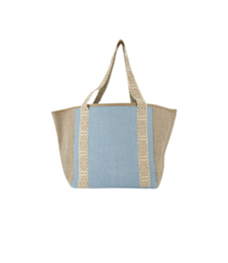 Marbella Raffia bag - Blauw